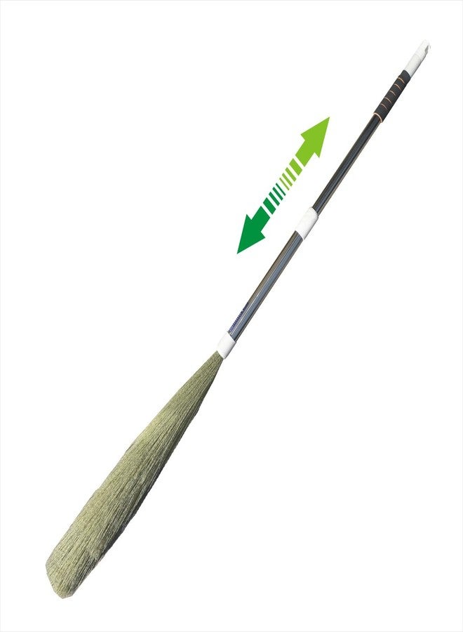 VIMAL Duraclean SS - OL Household No-Dust Soft Broom with Extendable Handle for Home/Office/Outdoor Floor and Ceiling Cleaning, Washable Fibers Jhadu with Adjustable Stainless Steel Handle - Image 1